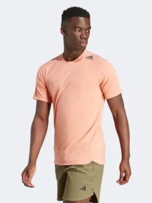 Adidas Designed For Training Men Training T-Shirt Wonder Clay