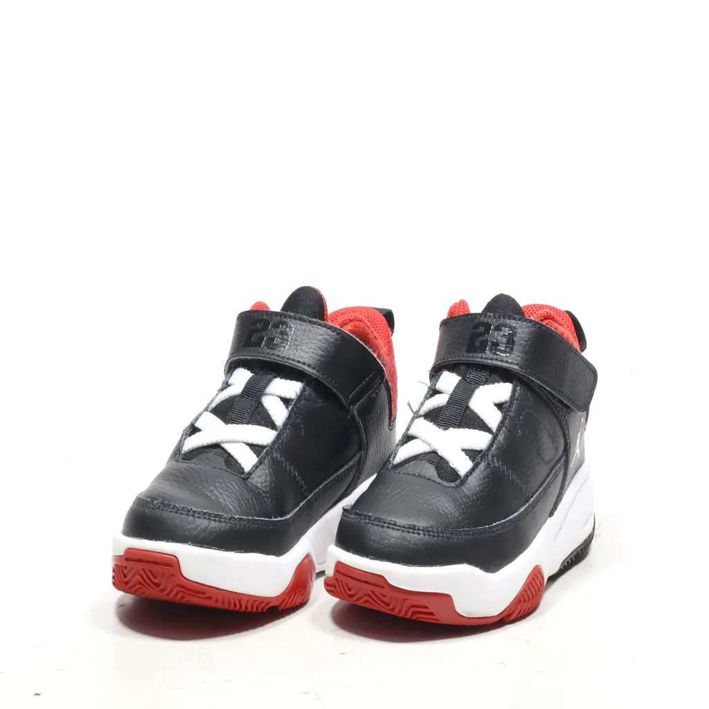 Air Jordan Aura Sneakers Leather Black Color For Kids