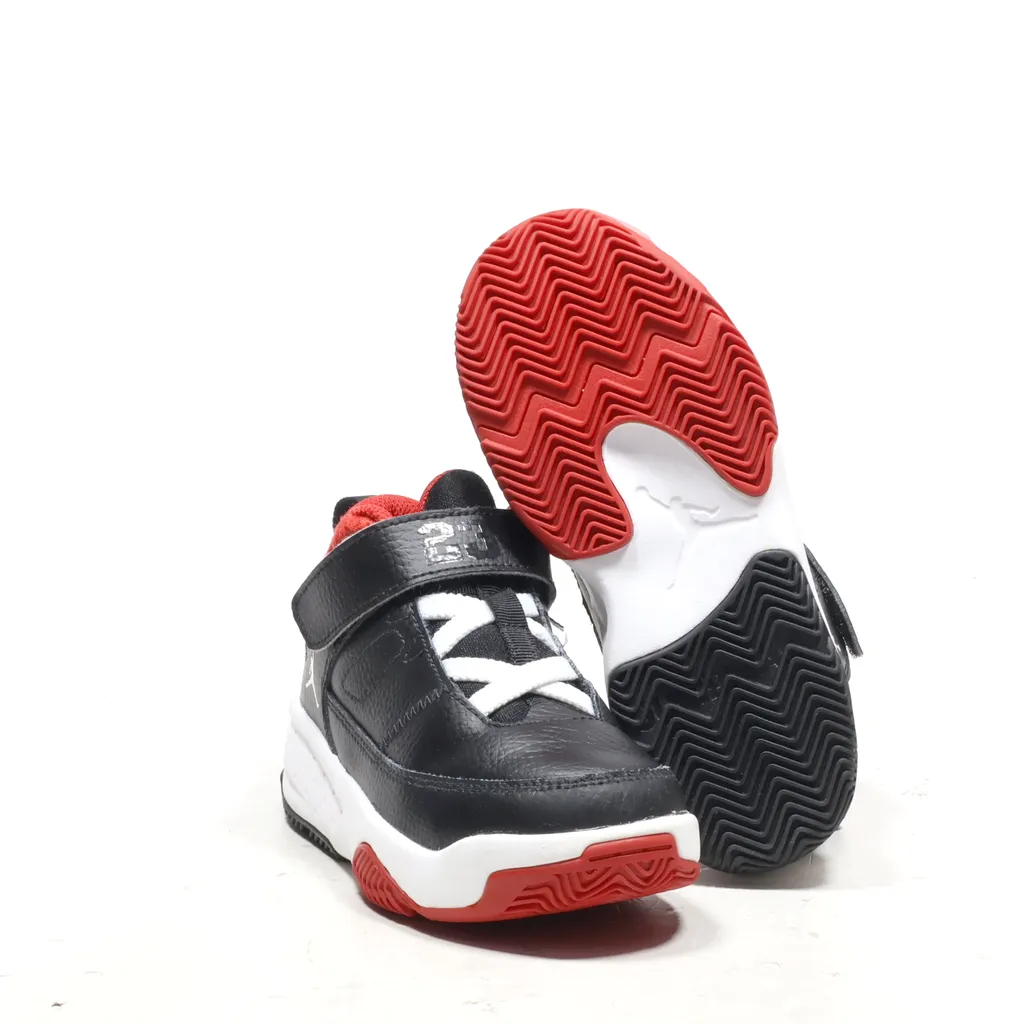 Air Jordan Aura Sneakers Leather Black Color For Kids