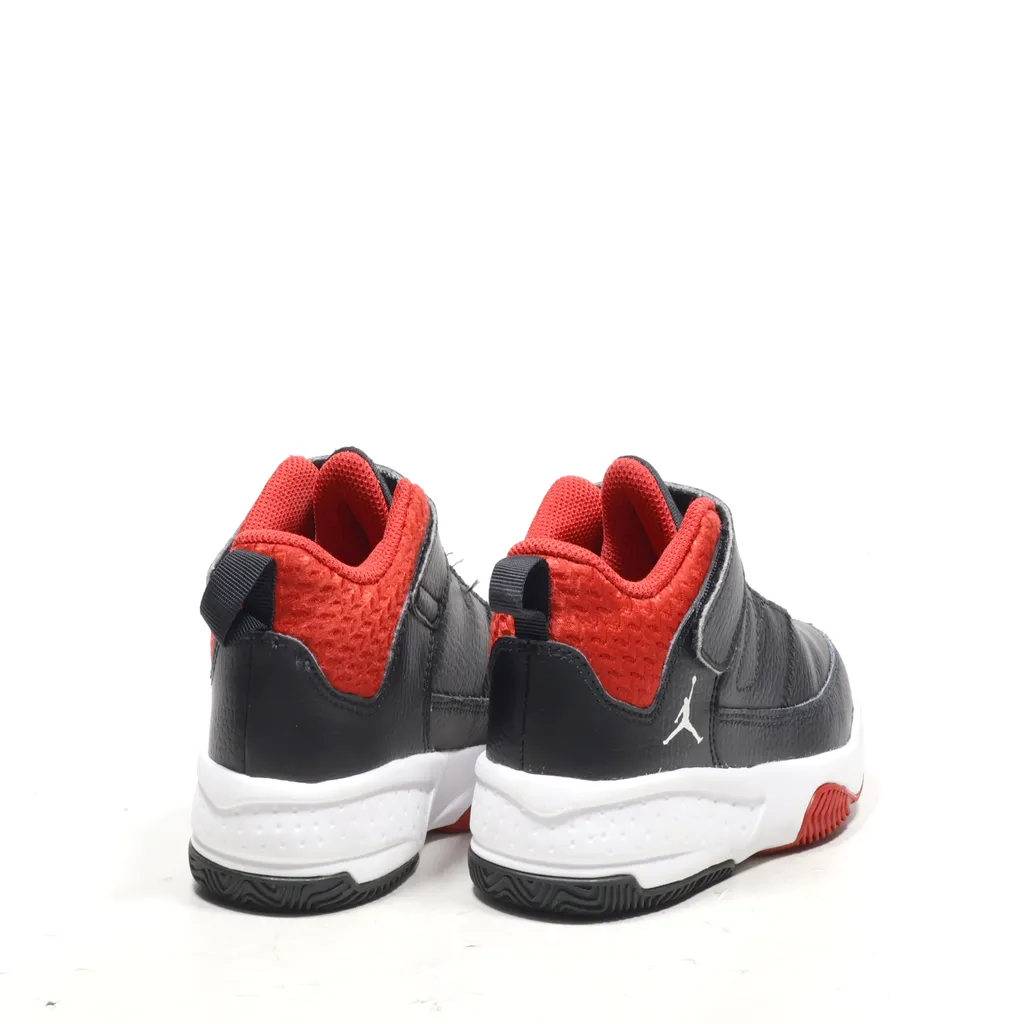 Air Jordan Aura Sneakers Leather Black Color For Kids