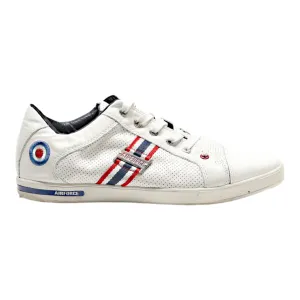 AIRFORCE Sneaker Trainers White Leather Mens UK 9.5
