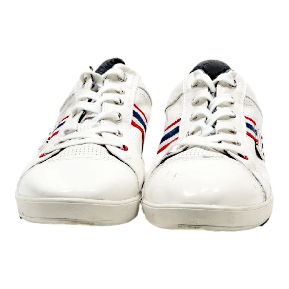AIRFORCE Sneaker Trainers White Leather Mens UK 9.5