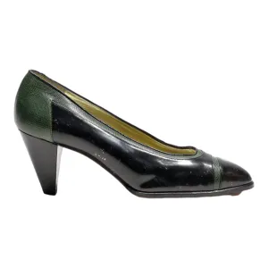 ANTONIO GENEVE Pump Heels Black Leather Womens UK 5