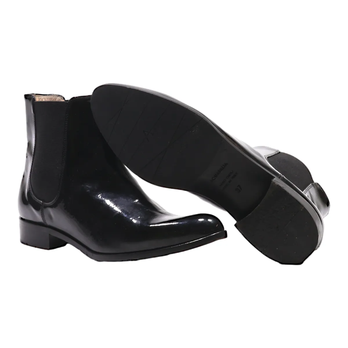AQUATALIA Chelsea Boots Black Leather Womens UK 4