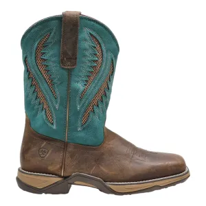 ARIAT Cowboy Boots Brown Leather Womens UK 6.5
