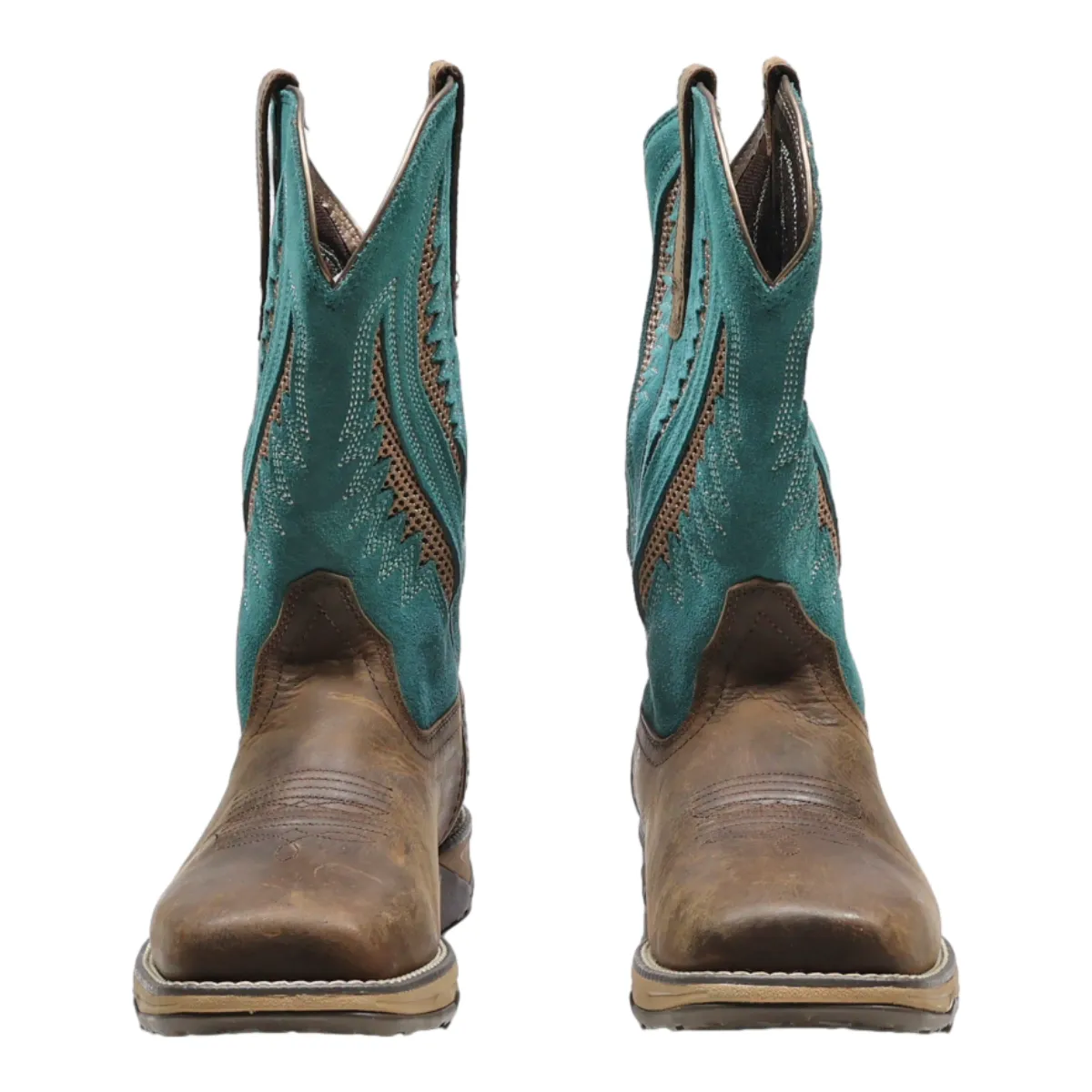 ARIAT Cowboy Boots Brown Leather Womens UK 6.5