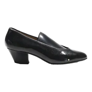 AROLA Court Heels Black Leather Womens UK 5