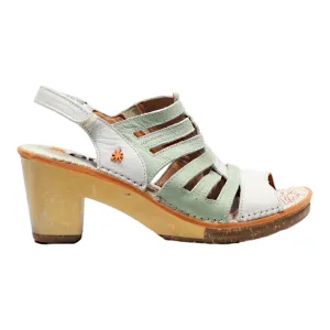 ART Heeled Fisherman Sandals Green Leather Womens UK 7