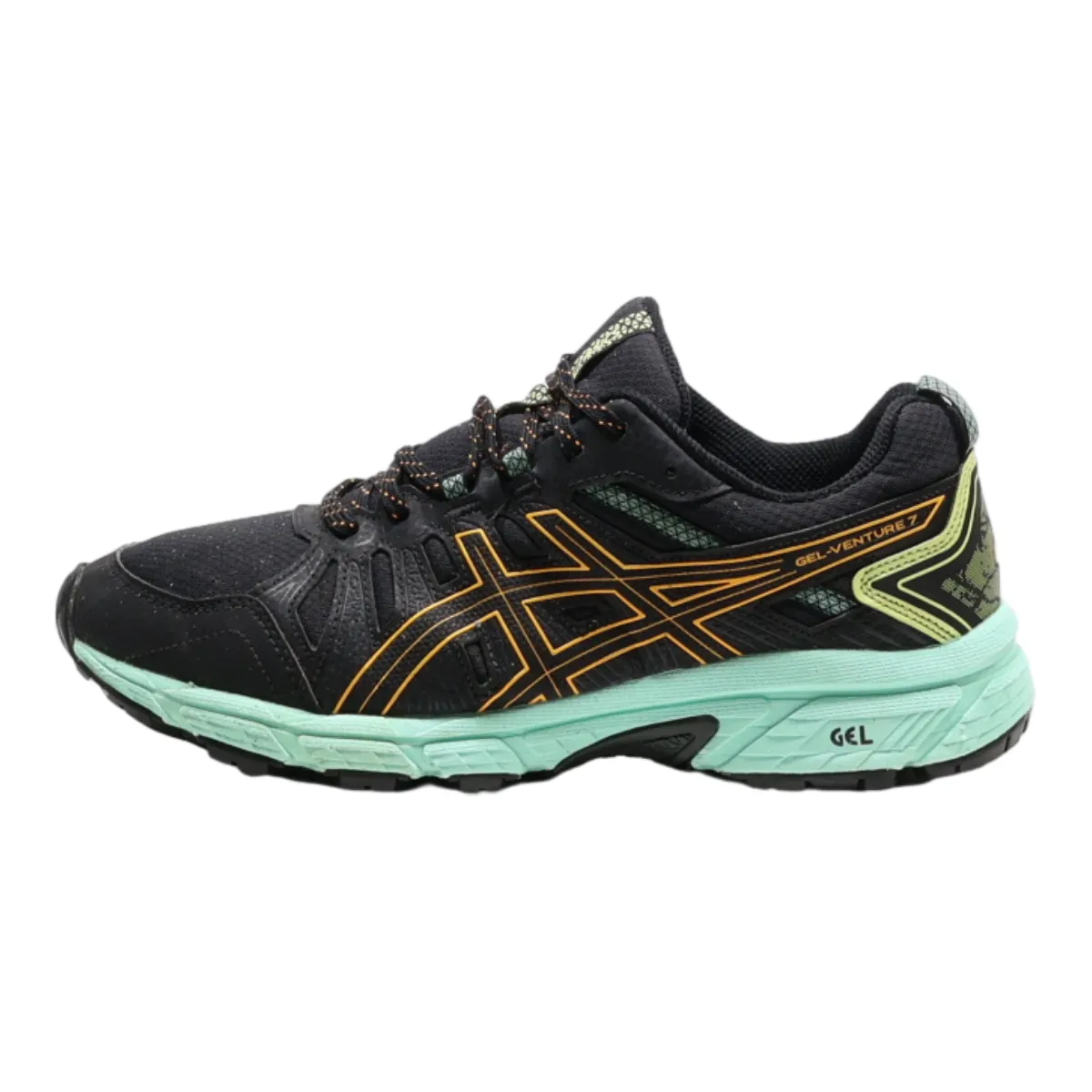 ASICS Gel-venture 7 Sneaker Trainers Black Synthetic Mens UK 8.5