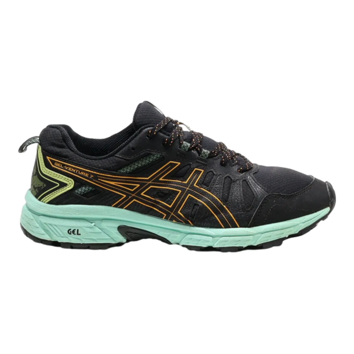 ASICS Gel-venture 7 Sneaker Trainers Black Synthetic Mens UK 8.5