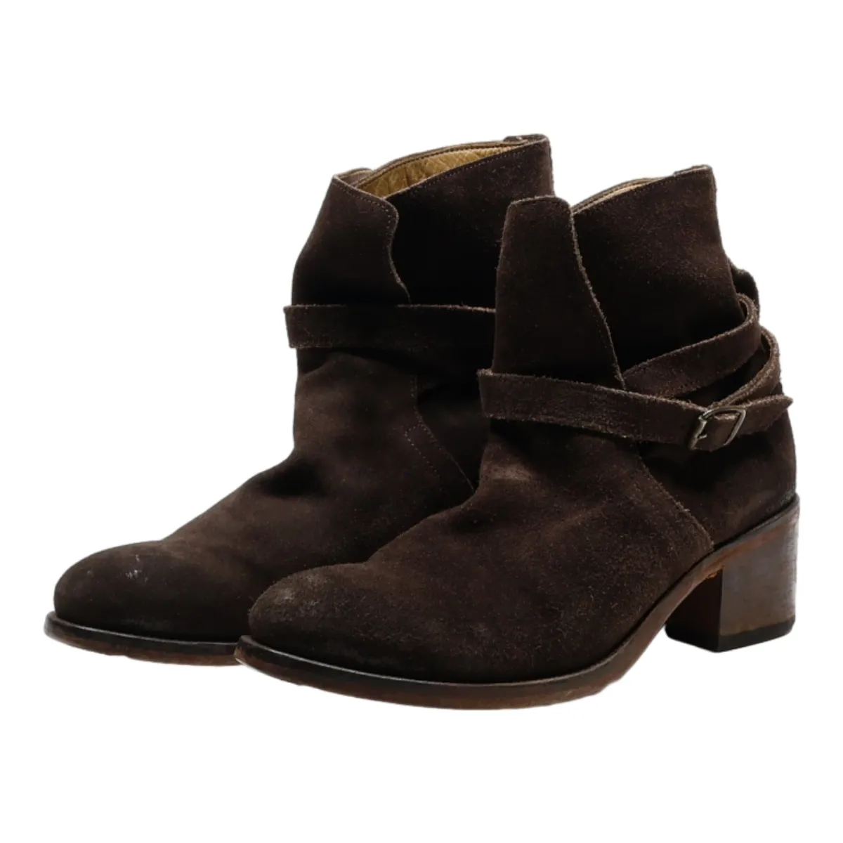 ATILIER VOISIN Ankle Boots Brown Leather Womens UK 6
