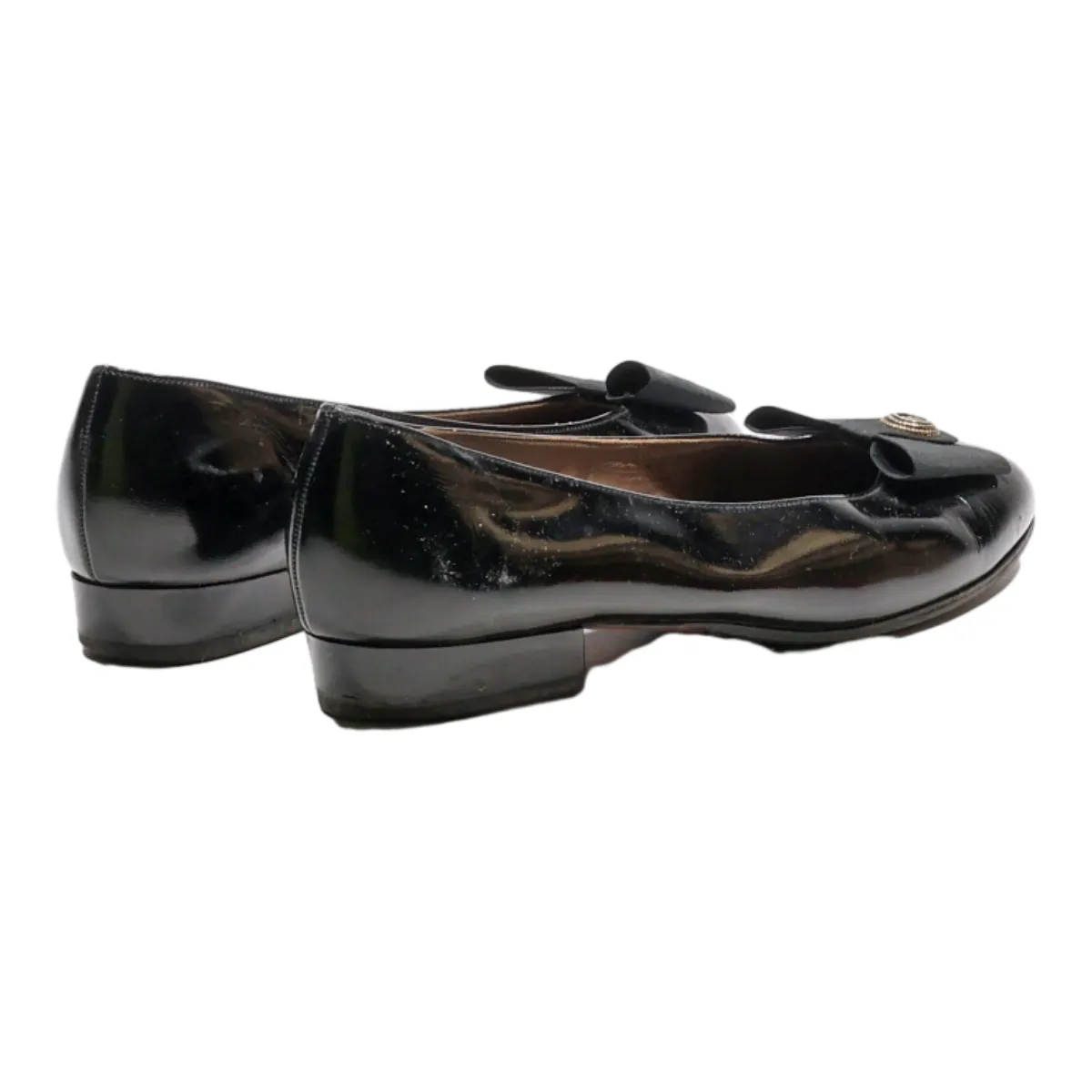 BALLY Ballet Shoes Black Synthetic Womens UK 4.5