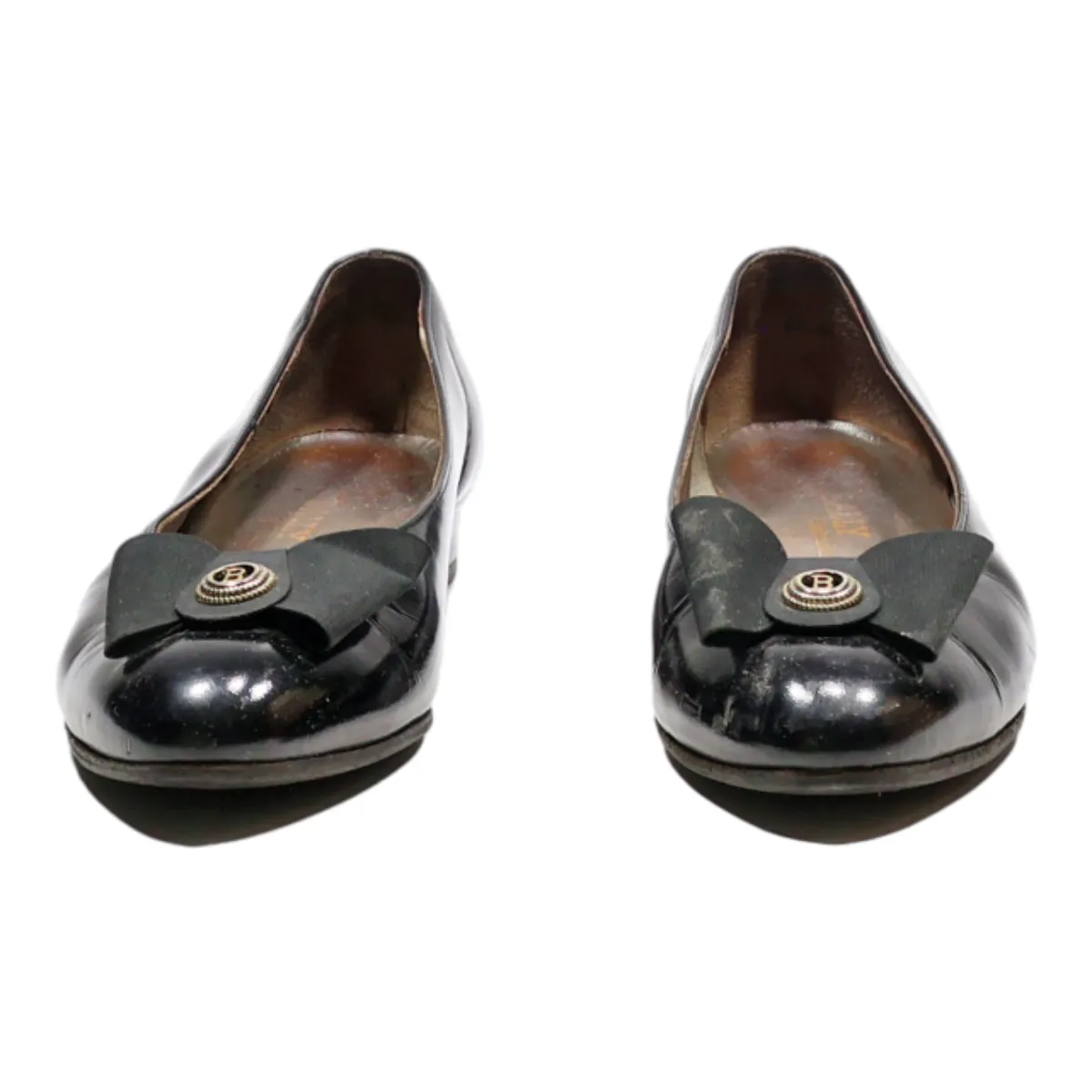 BALLY Ballet Shoes Black Synthetic Womens UK 4.5