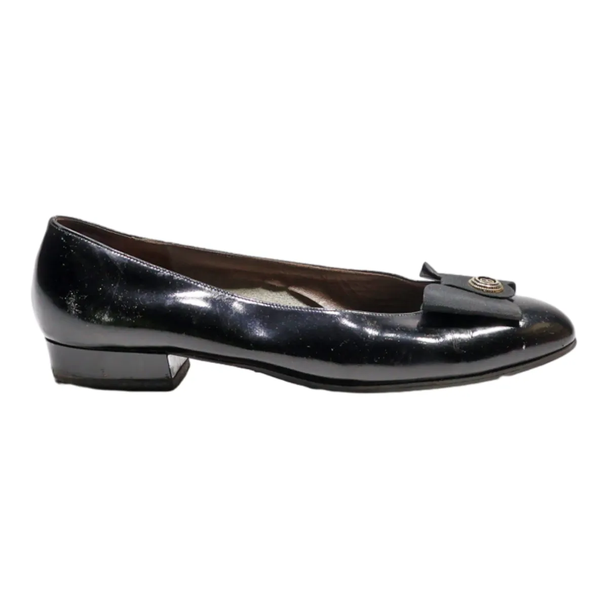 BALLY Ballet Shoes Black Synthetic Womens UK 4.5