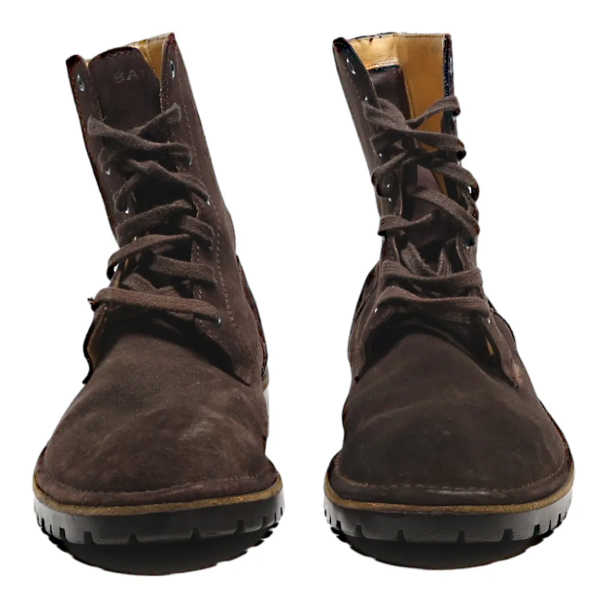 BALLY Lace-Up Boots Brown Leather Mens UK 7