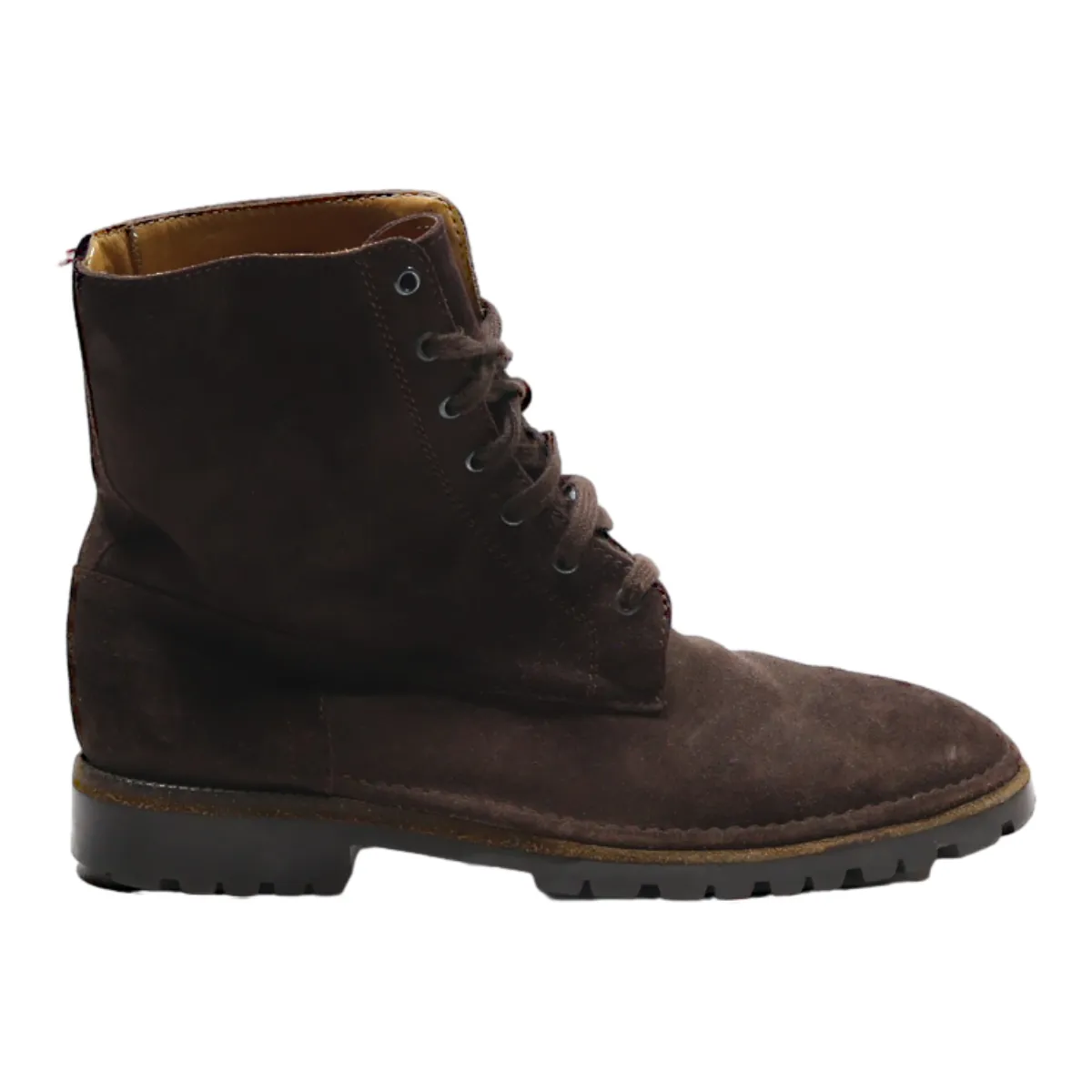 BALLY Lace-Up Boots Brown Leather Mens UK 7