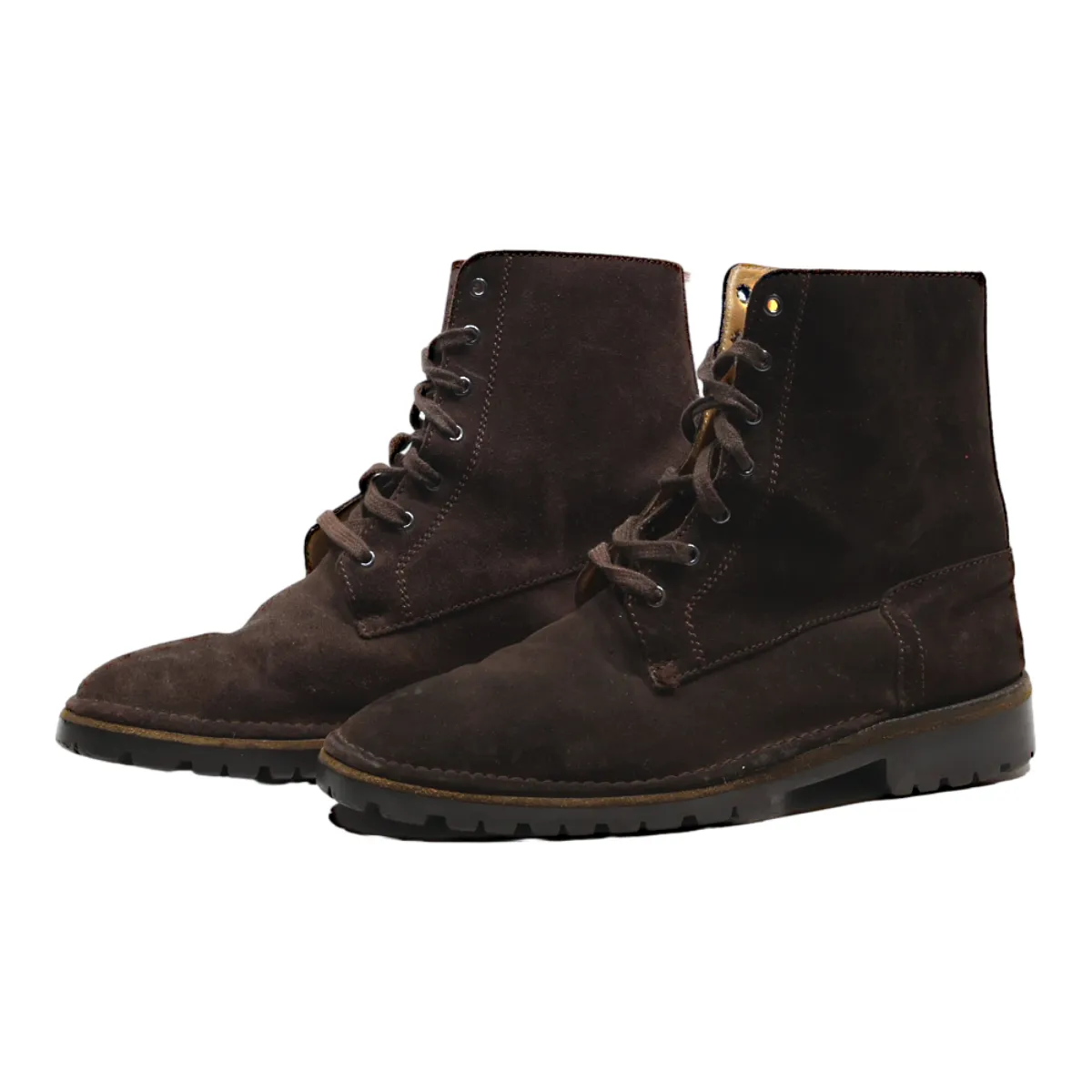 BALLY Lace-Up Boots Brown Leather Mens UK 7