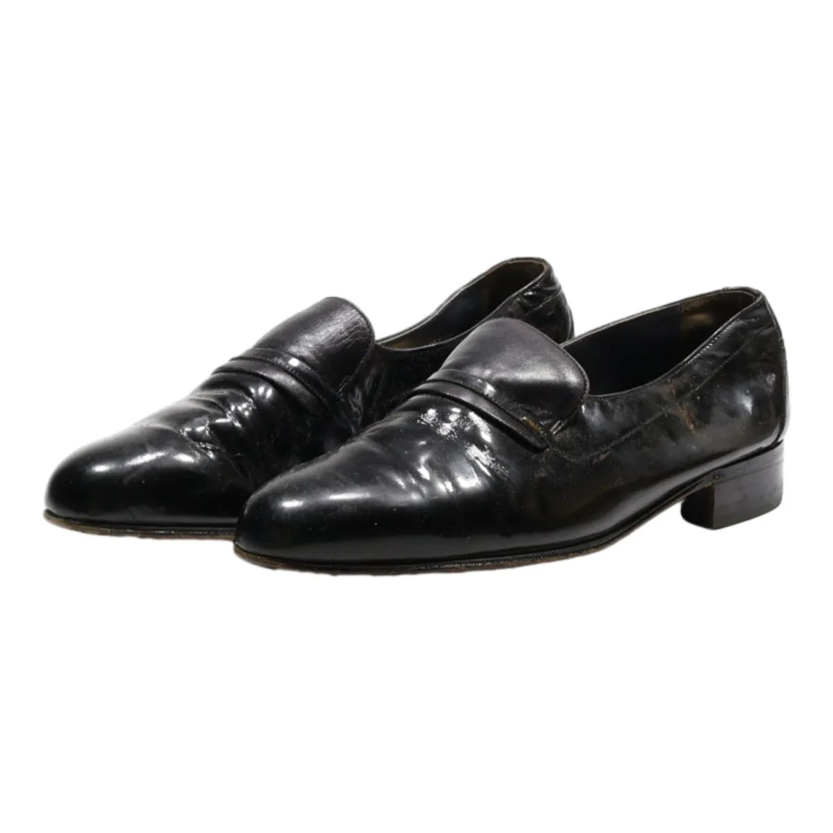 BALLY Loafer Shoes Black Leather Womens UK 5.5