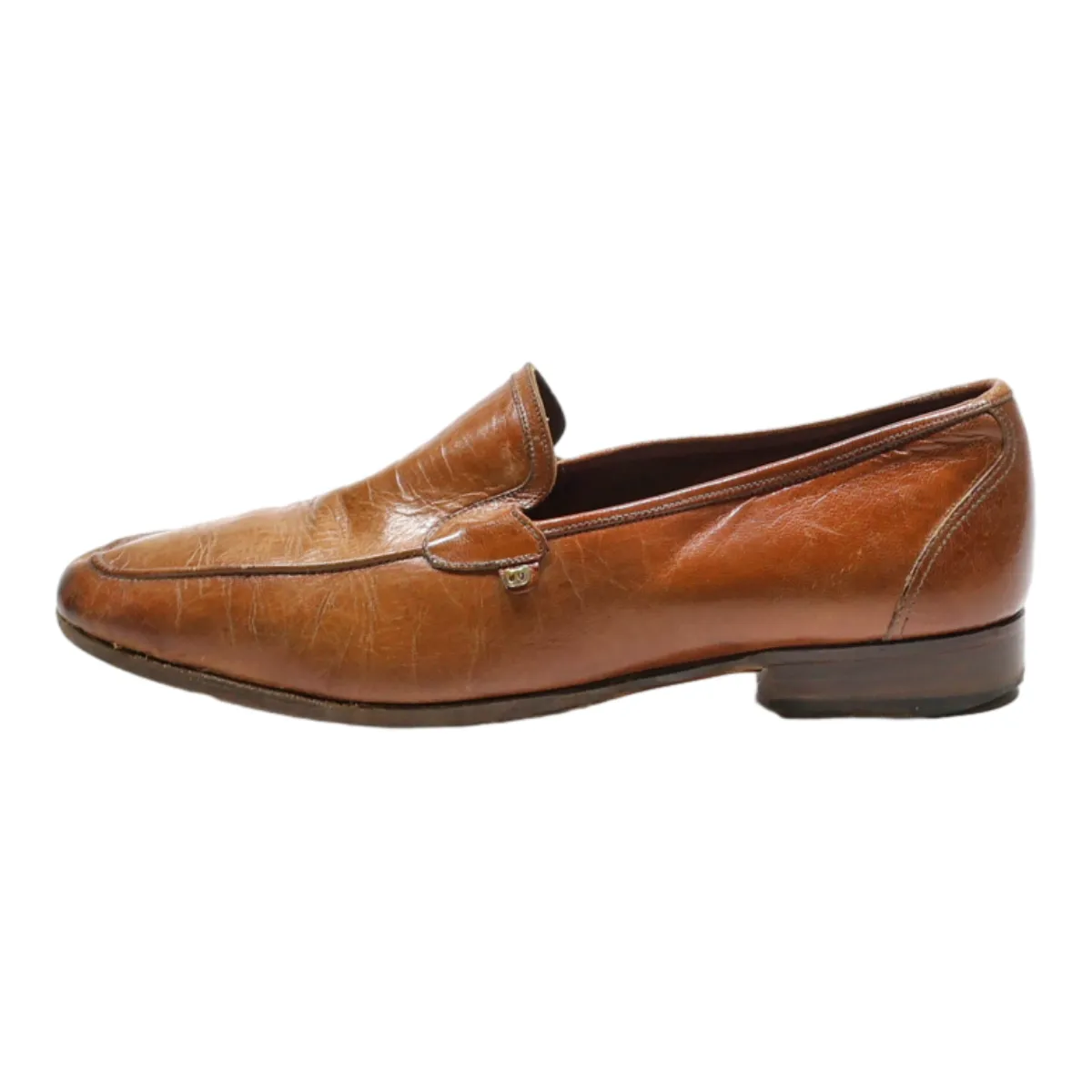 BALLY Loafer Shoes Brown Leather Mens UK 8