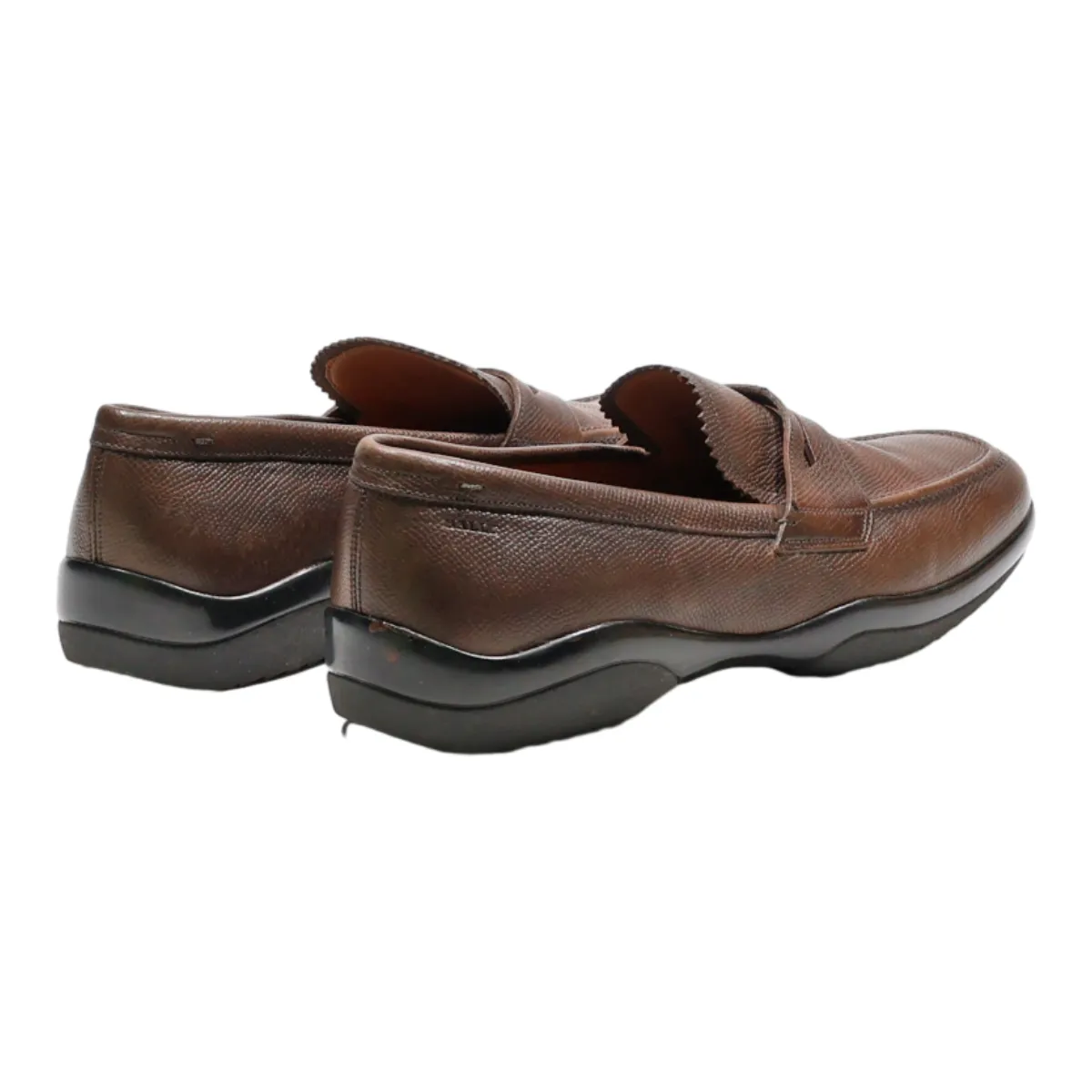 BALLY Loafer Shoes Brown Synthetic Mens UK 6