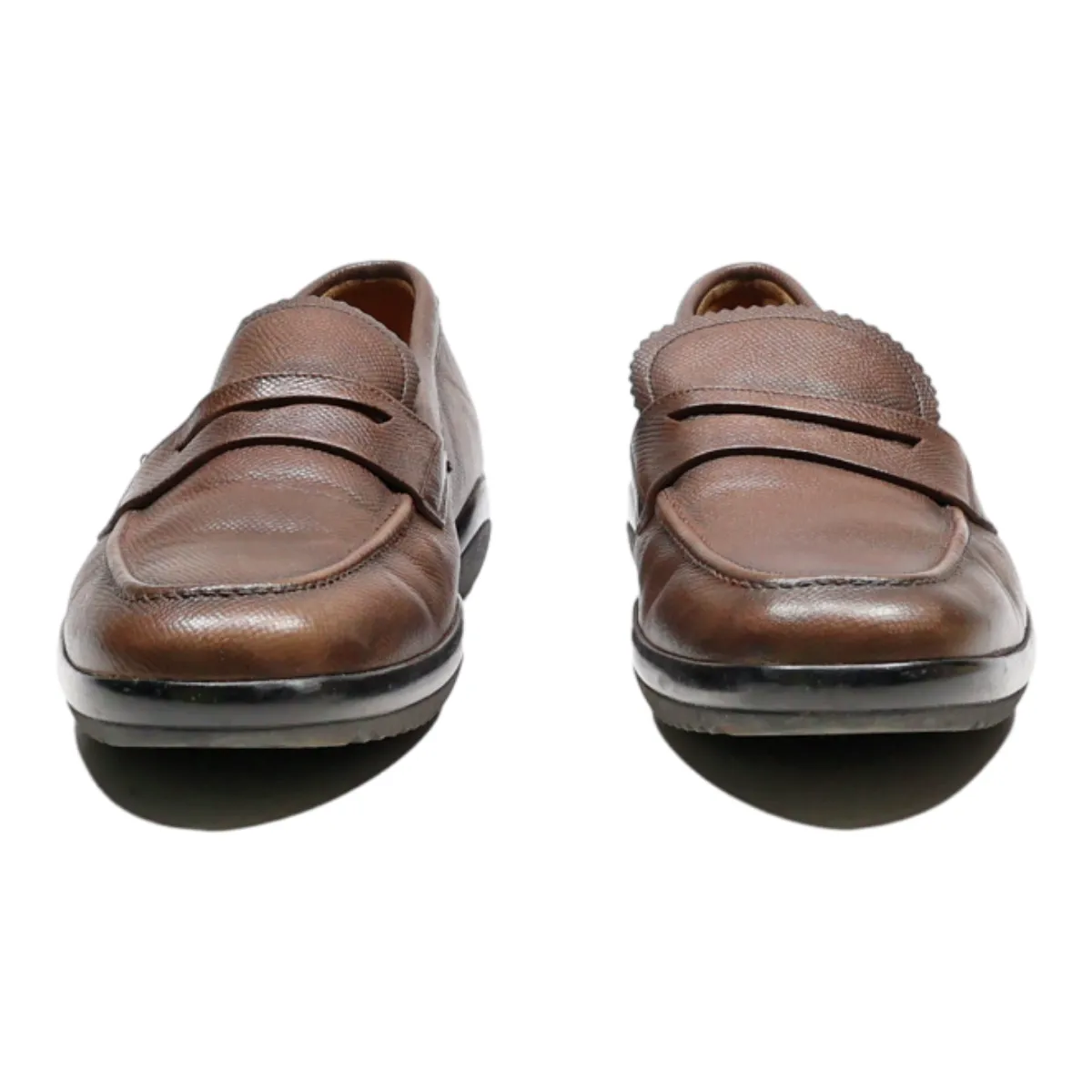 BALLY Loafer Shoes Brown Synthetic Mens UK 6