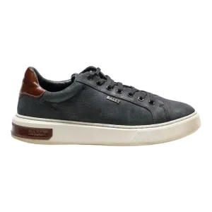 BALLY Sneaker Trainers Black Leather Mens UK 9