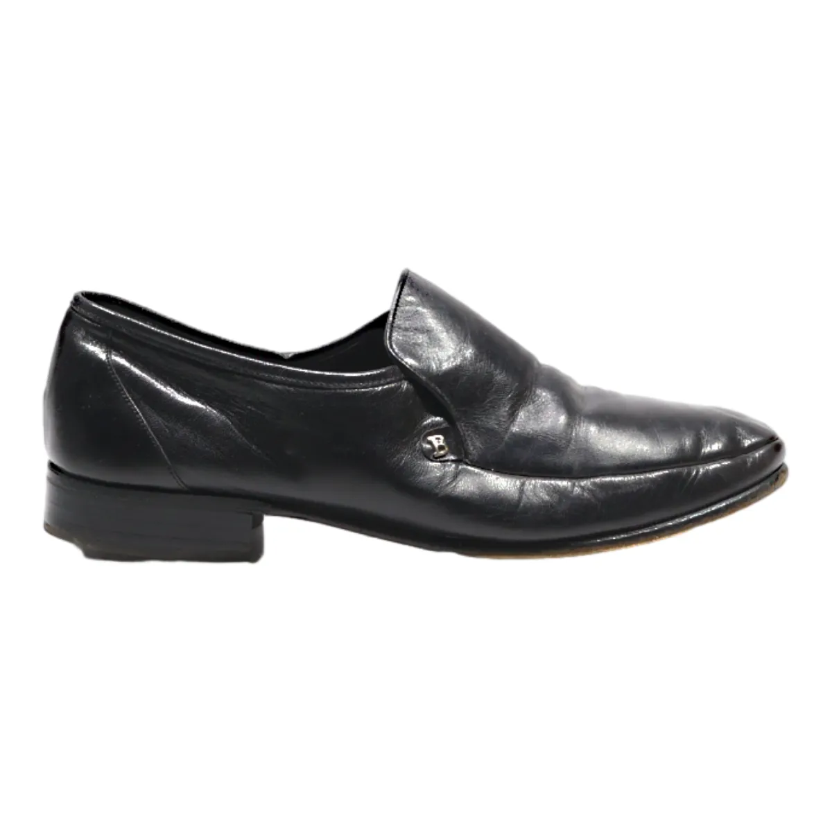 BALLY SUISSE Havanna Loafer Shoes Black Leather Womens UK 7.5