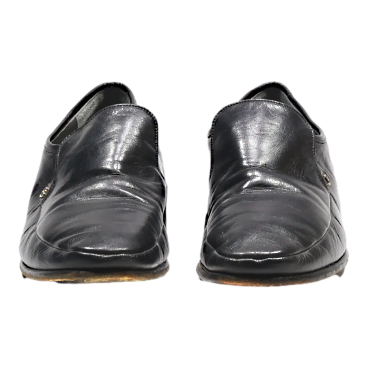 BALLY SUISSE Havanna Loafer Shoes Black Leather Womens UK 7.5