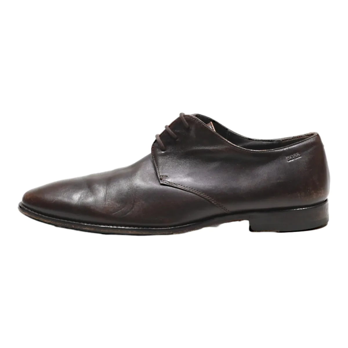 BOSS Derby Shoes Brown Leather Mens UK 6