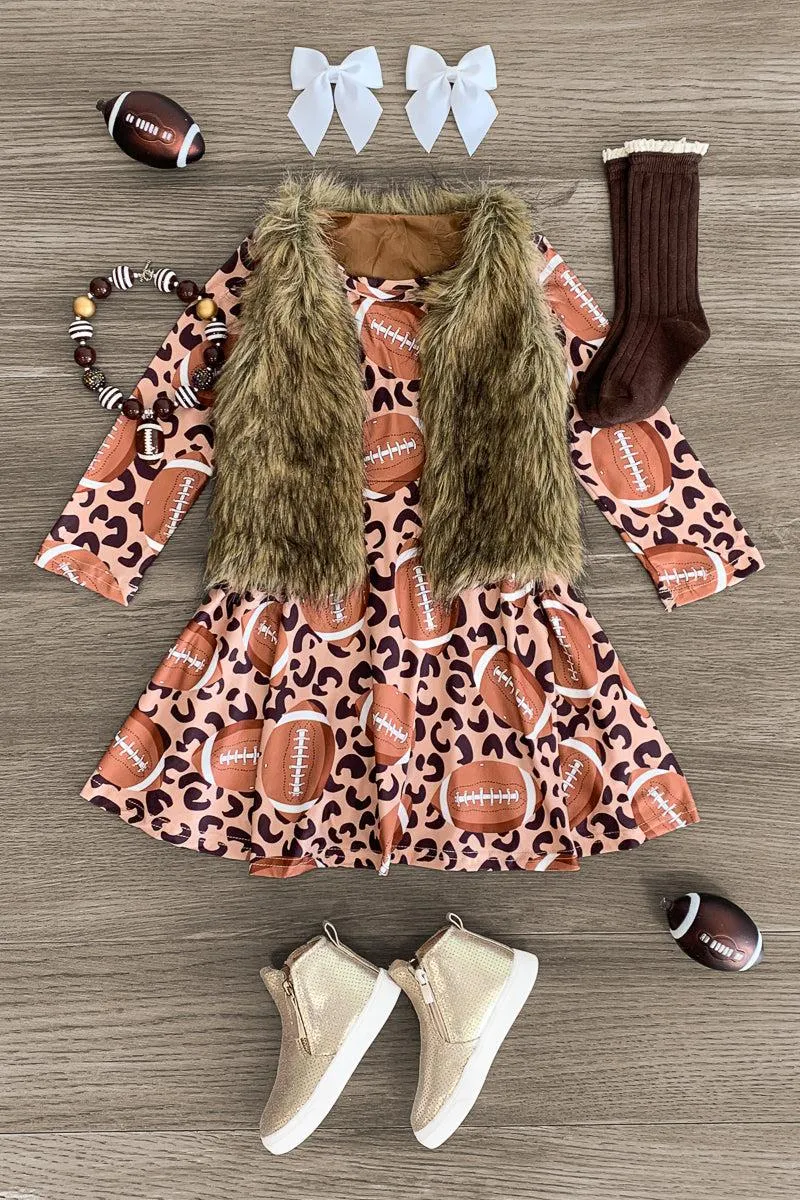 Cheetah Football Dress
