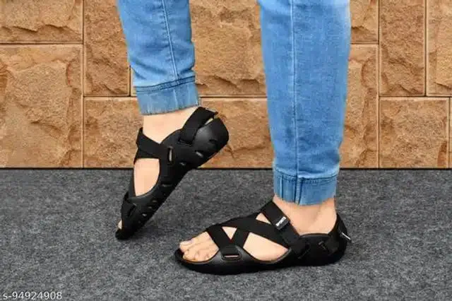 Daily Wear Sandals for Men (Black)