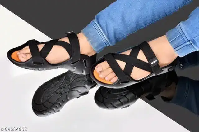 Daily Wear Sandals for Men (Black)