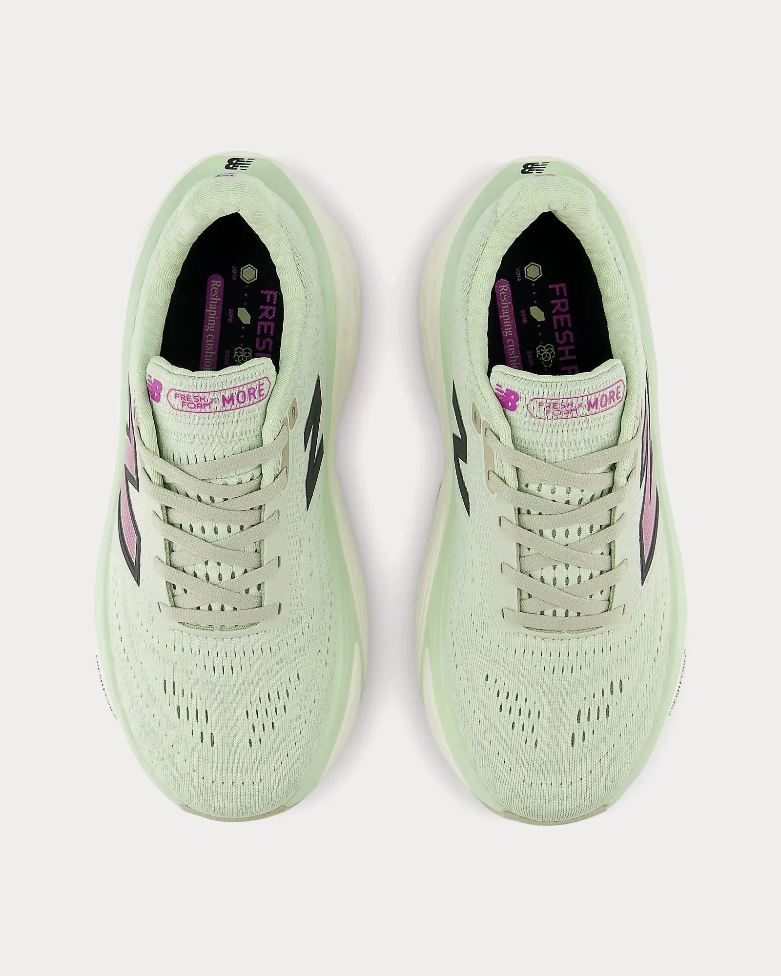 Fresh Foam X More v5 Natural Mint / Purple Fuchsia / Black Running Shoes