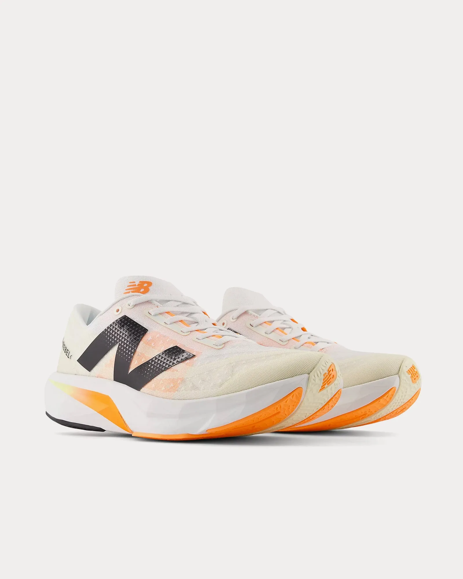 FuelCell Rebel v4 White / Angora / Hot Mango Running Shoes