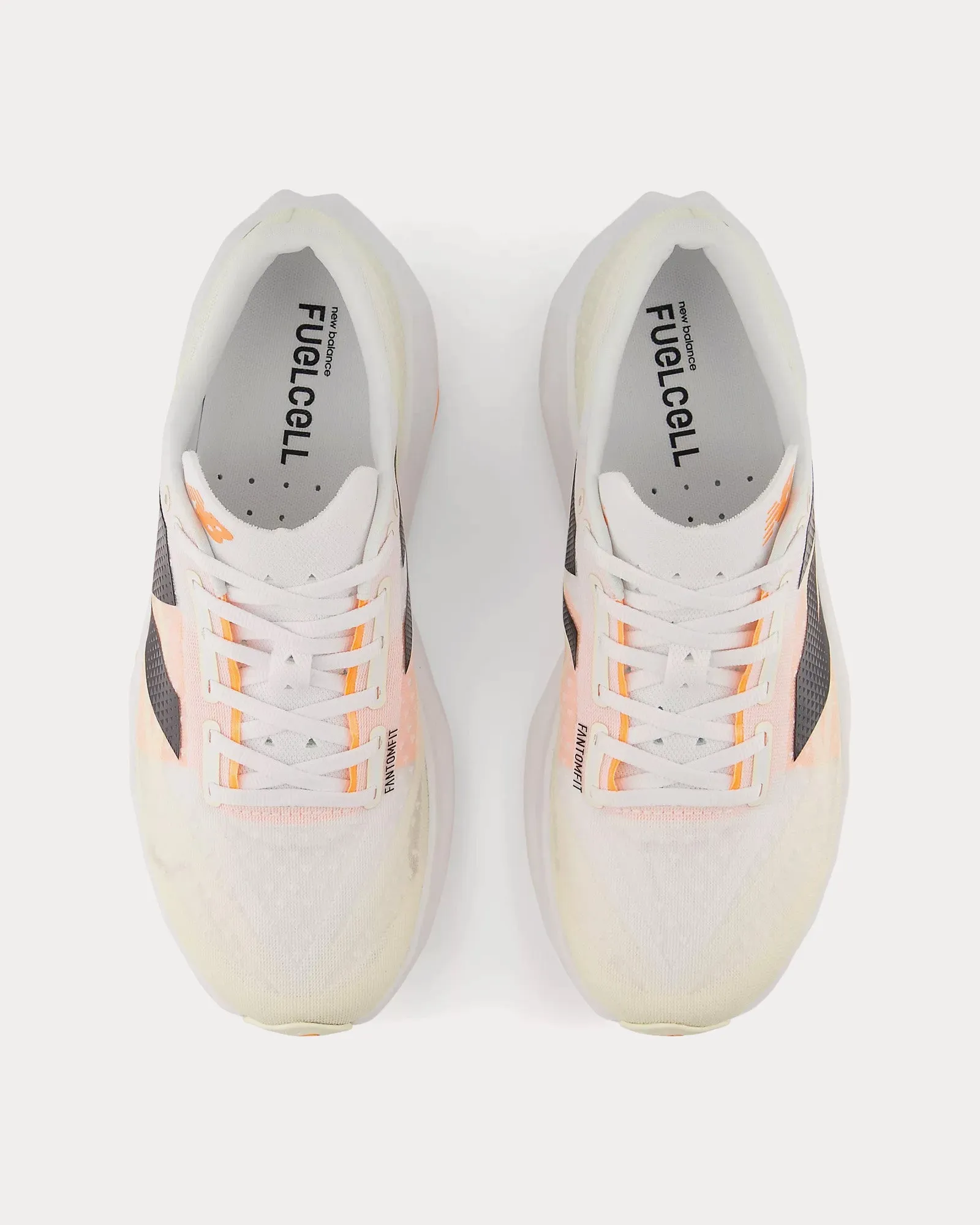 FuelCell Rebel v4 White / Angora / Hot Mango Running Shoes