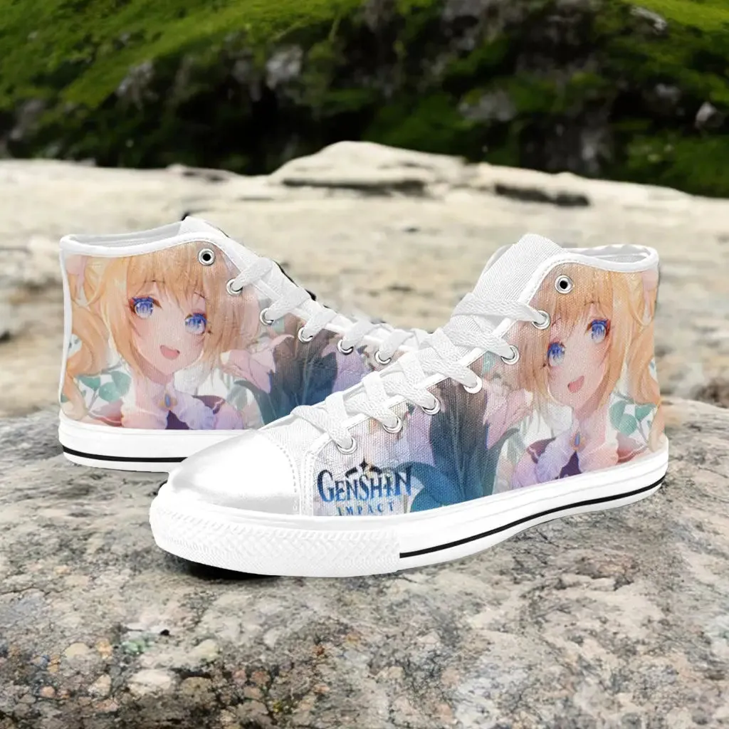 Genshin Impact Barbara Shoes High Top Sneakers for Kids and Adults