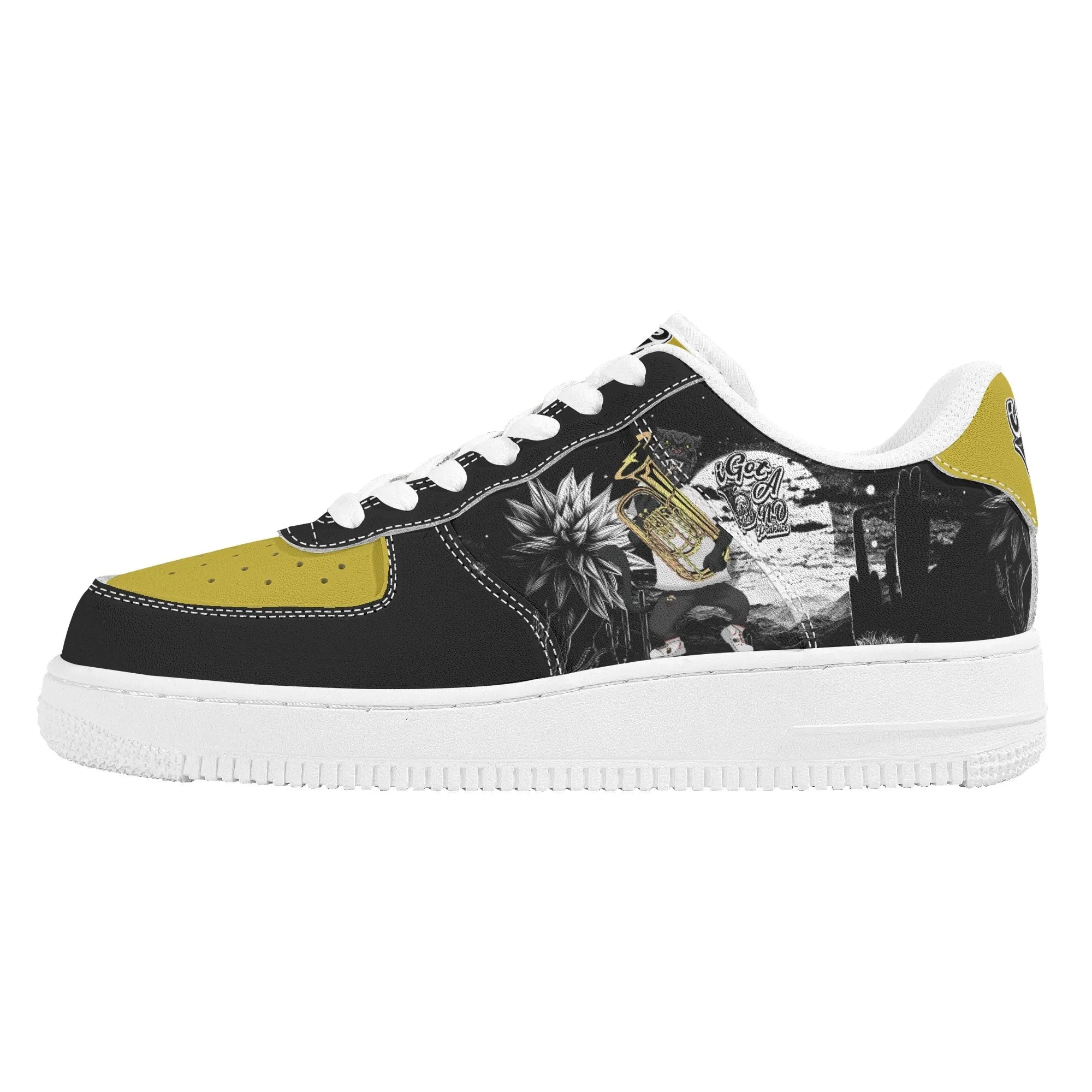I Got Band Praktice Mens Low Top Leather Sport Sneakers
