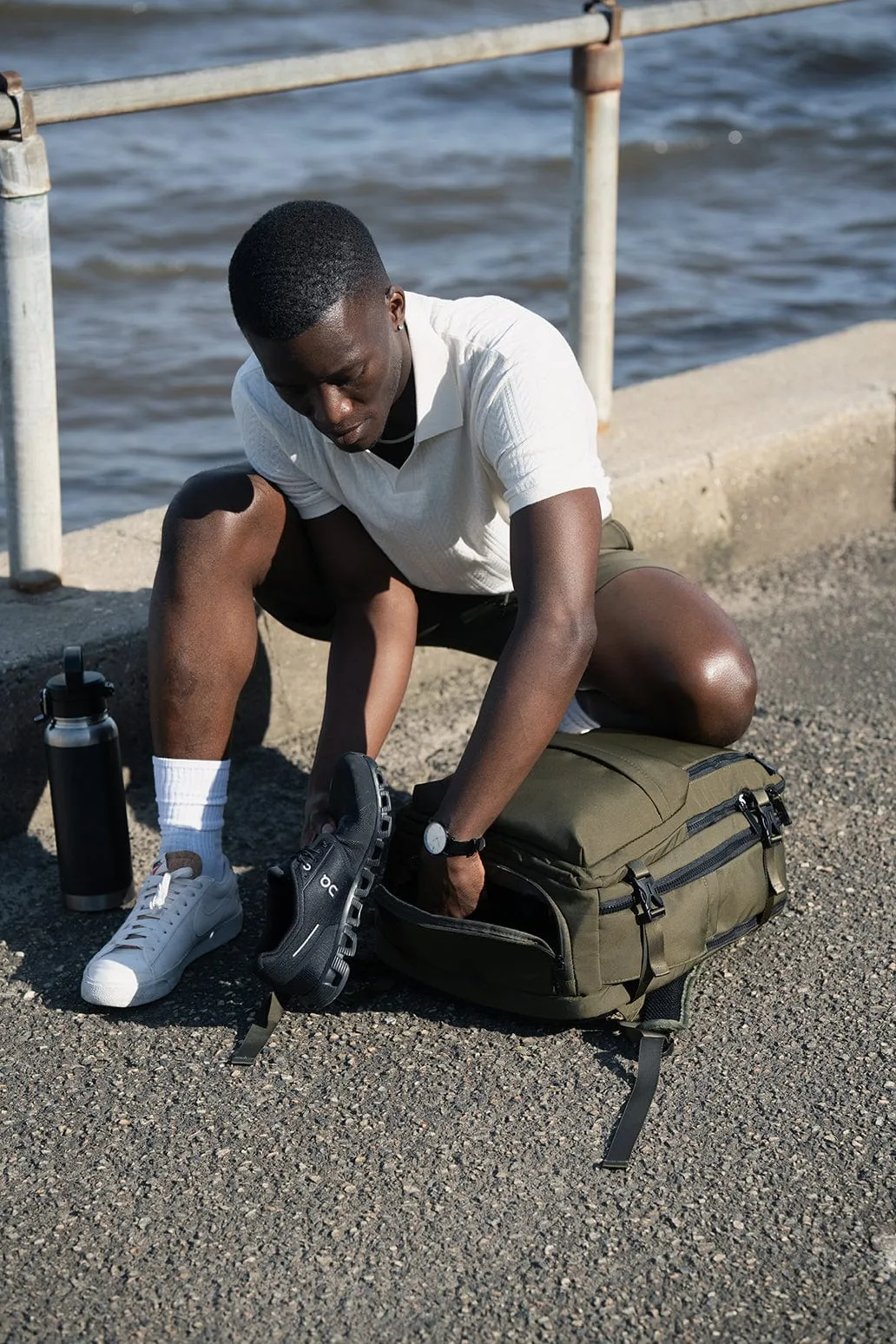 Jack Abrahams The Jackson | 19-In Nylon Travel Backpack with Shoe Compartment