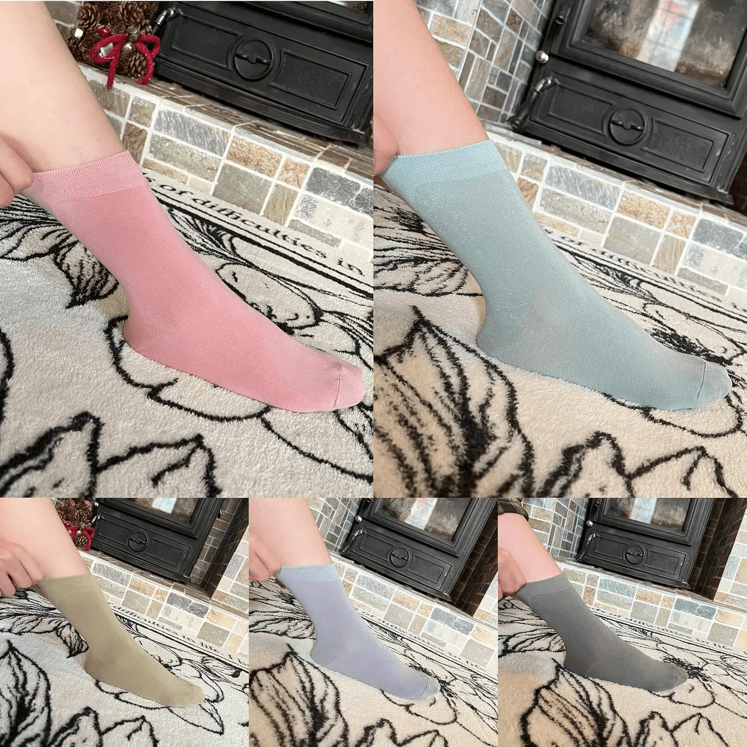 Premium Best Quality Women's Cotton Socks 3 Pairs LS - 2065