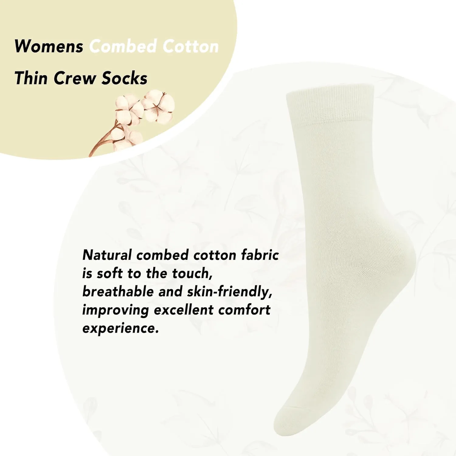 Premium Best Quality Women's Cotton Socks 3 Pairs LS - 2065
