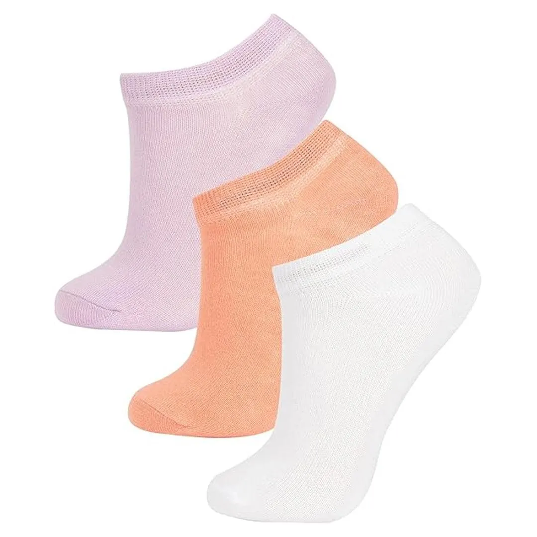 Premium Best Quality Women's Low Cut Ankle Socks 3 Pairs B - 008