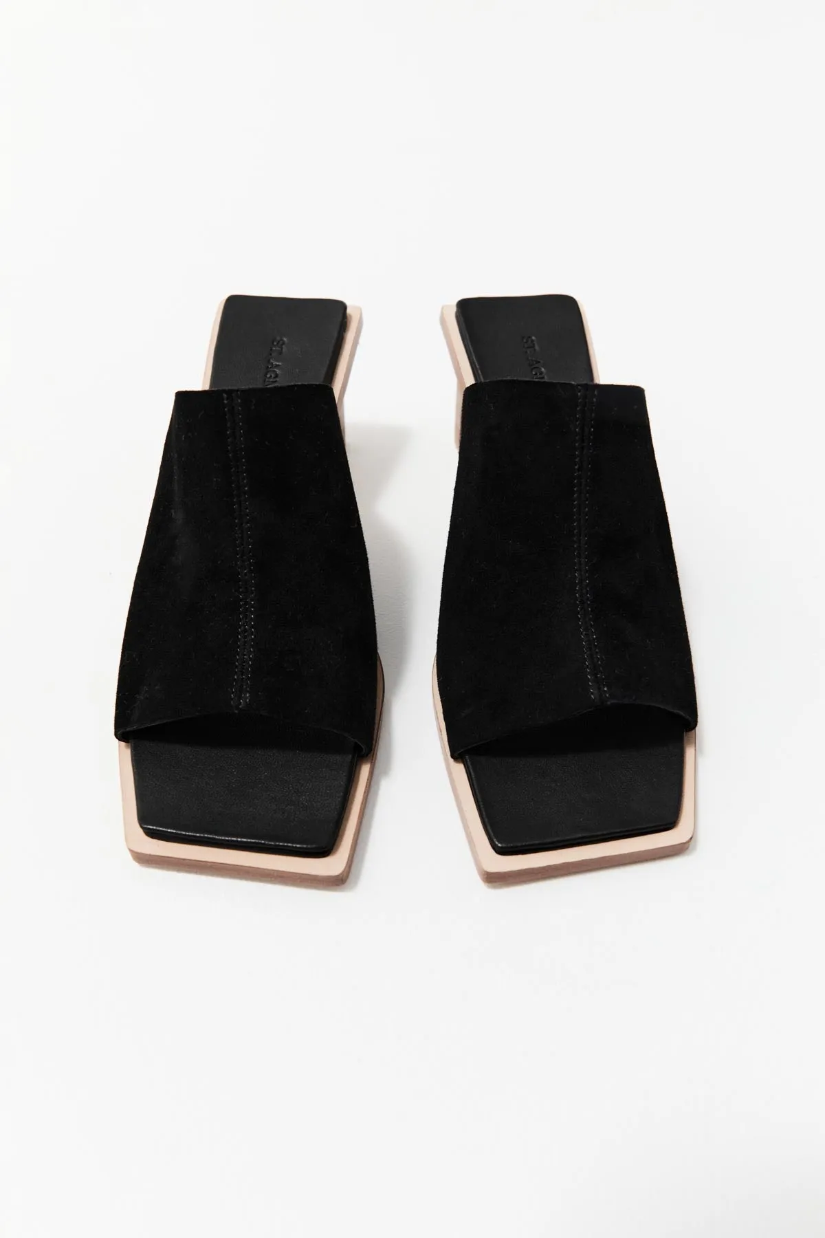 Raw Edge Heel - Black