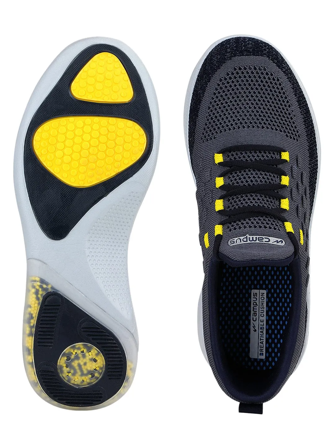 ROUTE Grey Men's Running Shoes