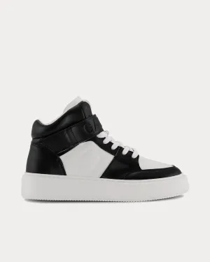 Sporty Mix Black / White High Top Sneakers