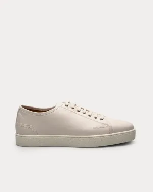 Stockwell Calf Leather White Low Top Sneakers