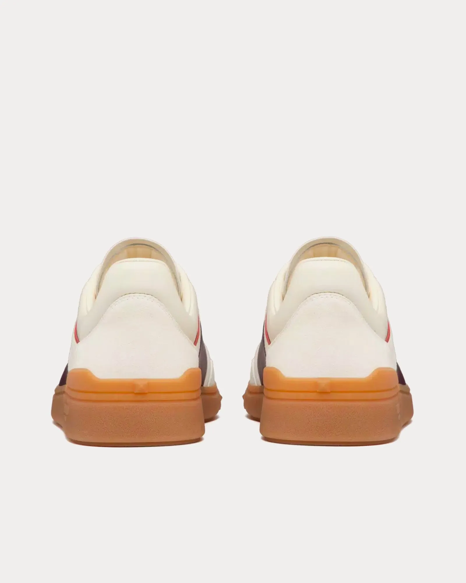 Upvillage Leather Ivory / Wine / Mint / Amber Low Top Sneakers