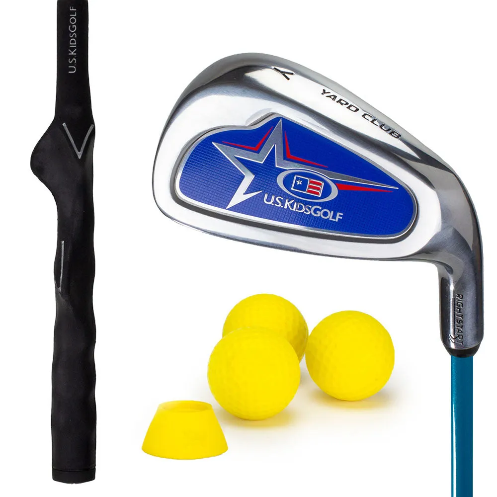 U.S. Kids Golf Junior RS2 Yard Club   3 Yard Balls and Tee - (48-51" Golfer Height)