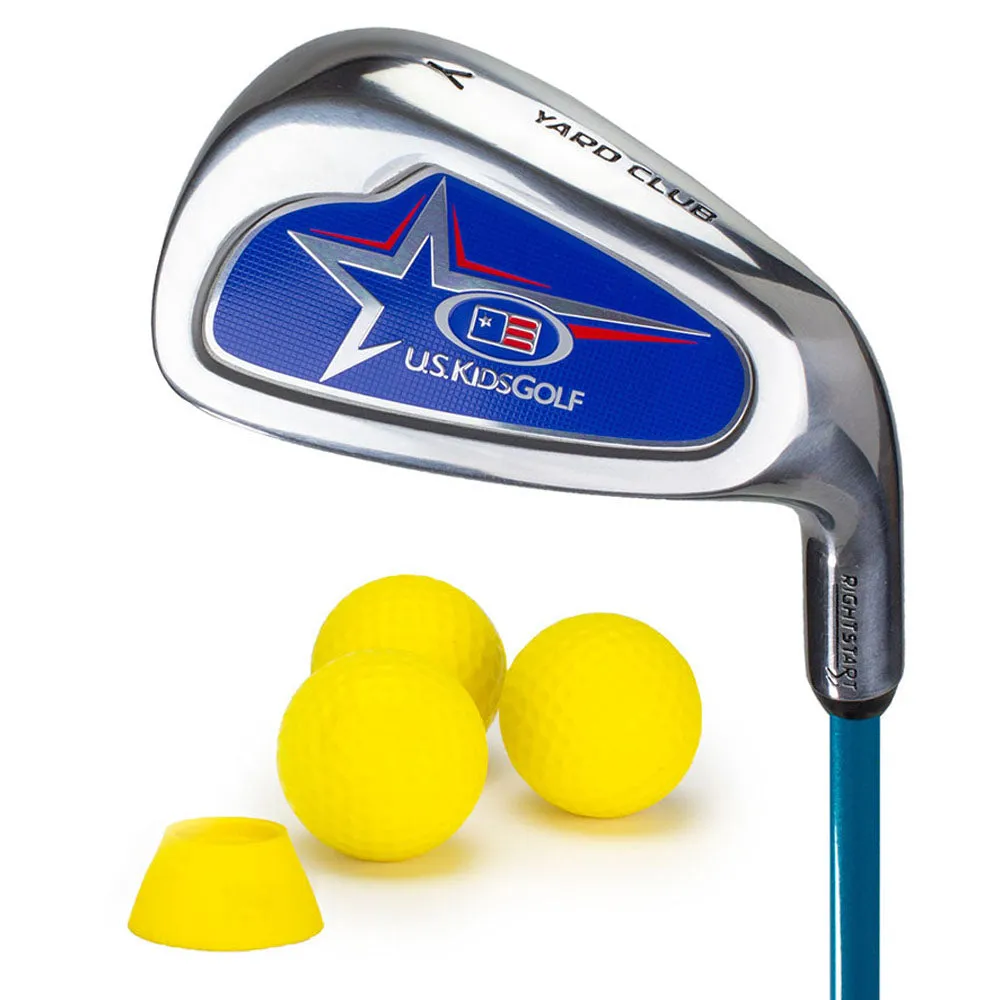 U.S. Kids Golf Junior RS2 Yard Club   3 Yard Balls and Tee - (48-51" Golfer Height)
