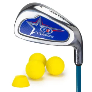 U.S. Kids Golf Junior RS2 Yard Club   3 Yard Balls and Tee - (48-51" Golfer Height)