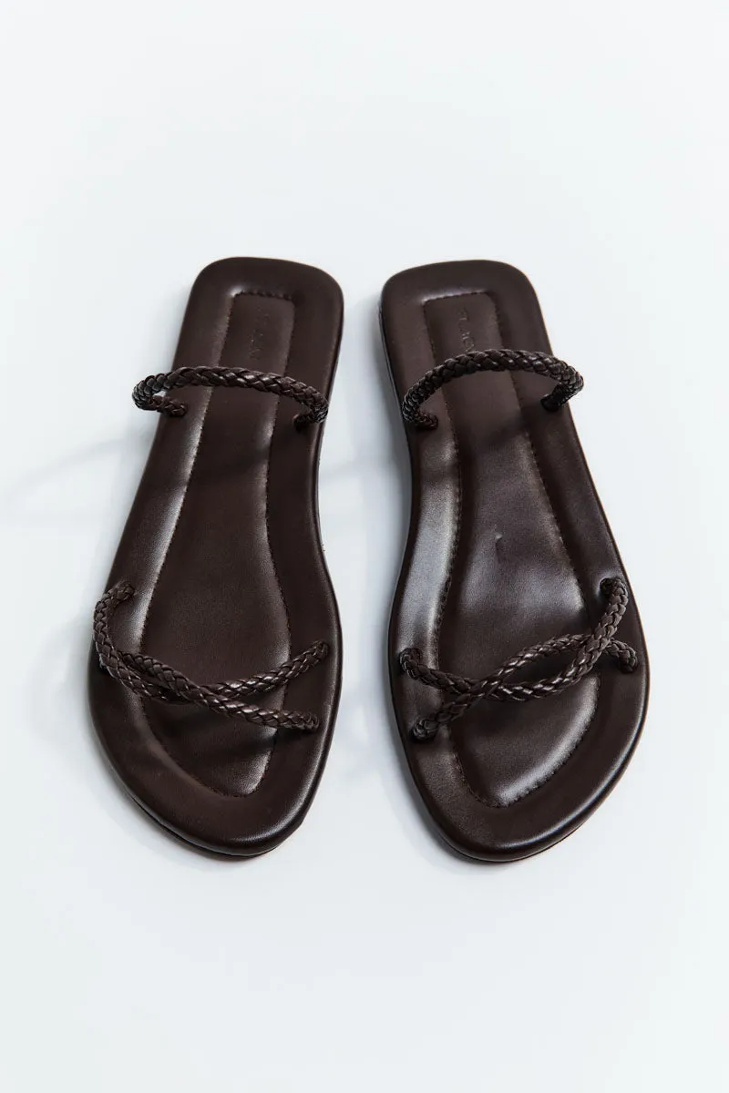 Woven Rope Slide - Chocolate
